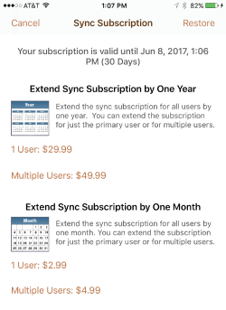 Subscription Options